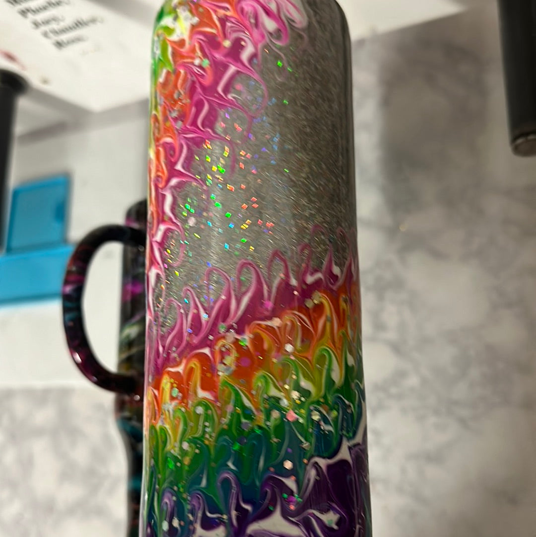 Silver Holographic Rainbow Stinger