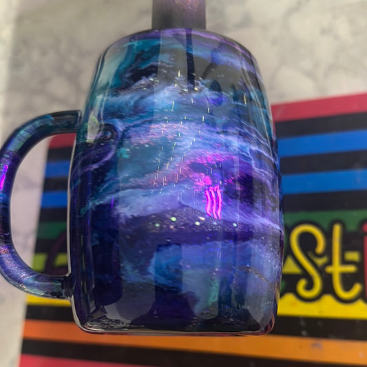 Purple/Teal Coffee cup