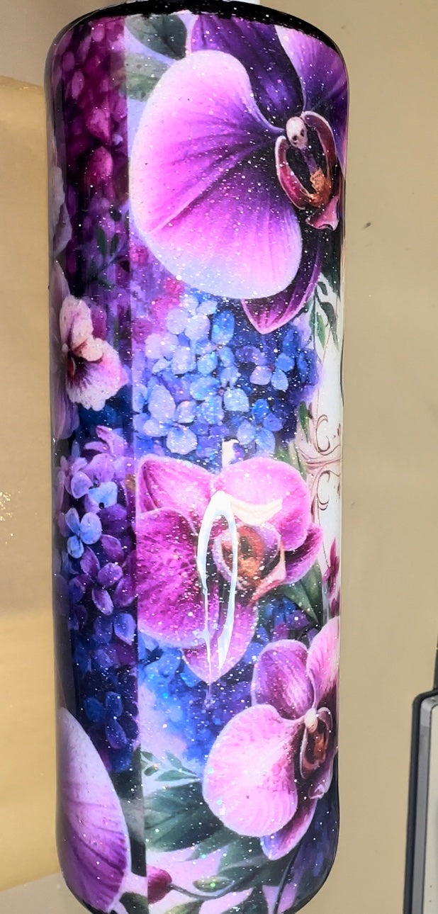 Purple orchid Mother’s Day tumbler