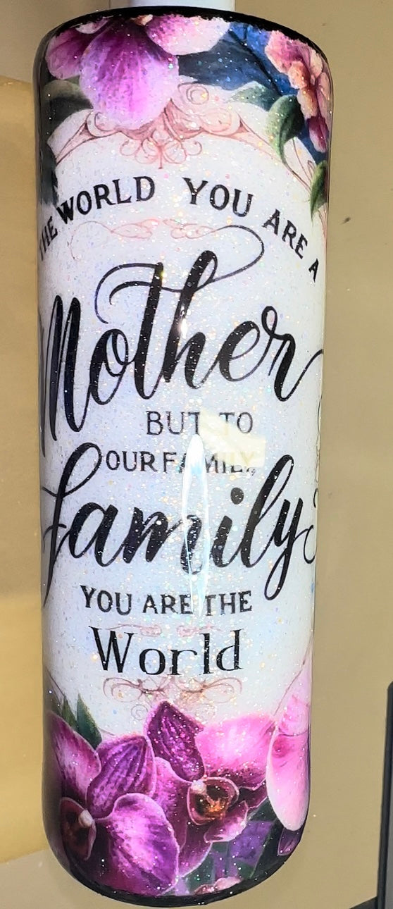 Purple orchid Mother’s Day tumbler