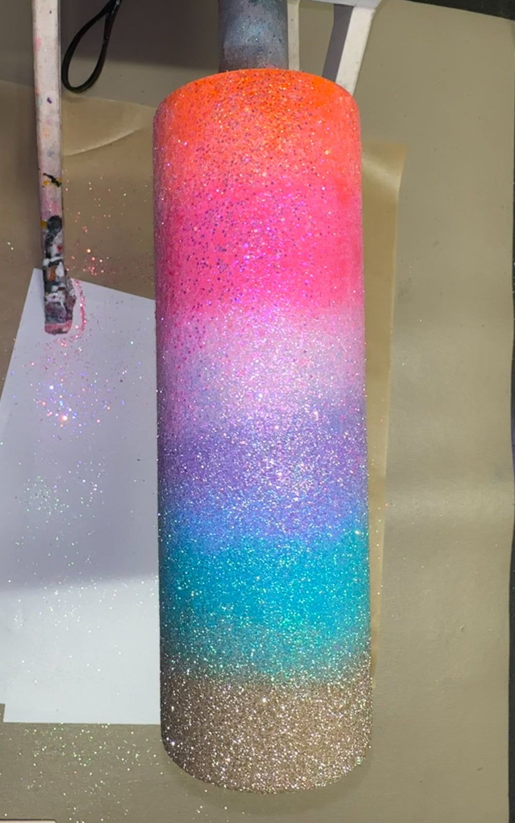 20oz Sunset glow in the dark beach tumbler SPOT CUP