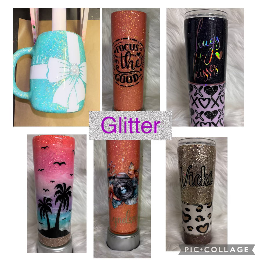 Custom Glitter Tumblers